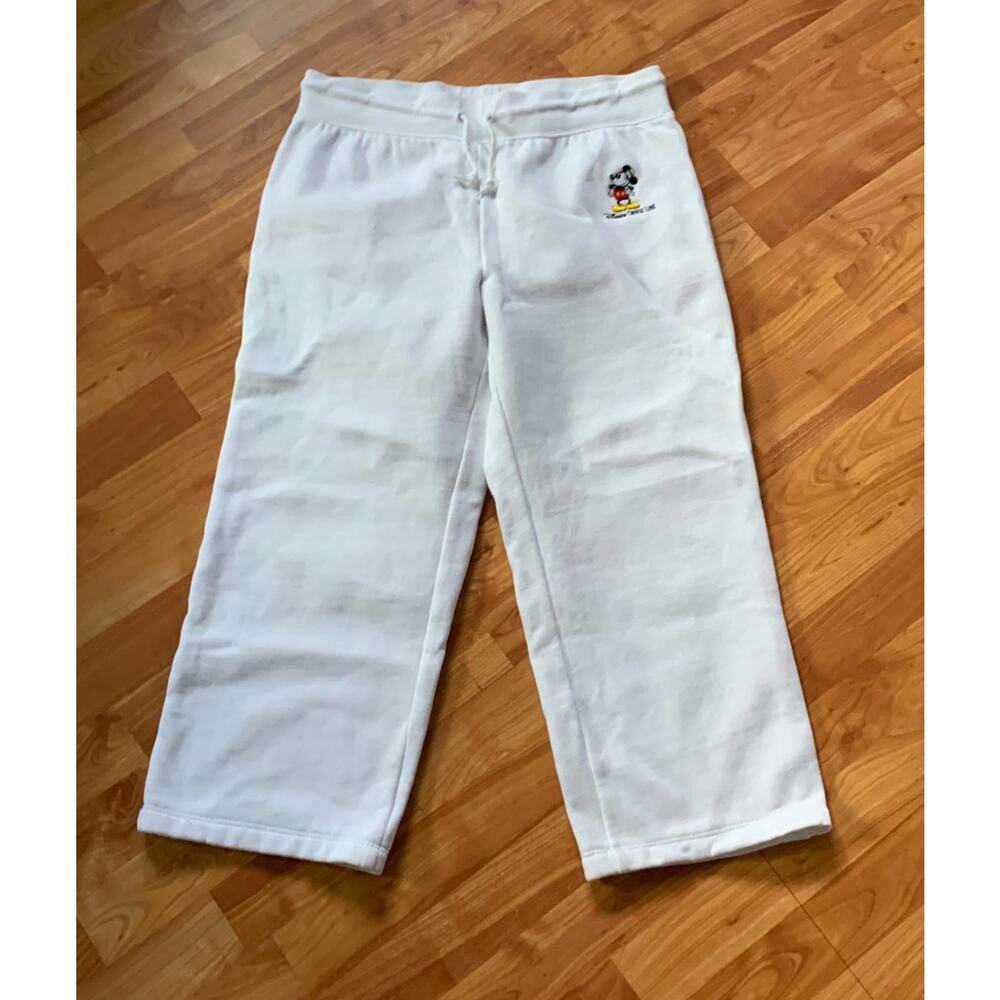 VTG Disney Cruise White Cotton Pants NWOT